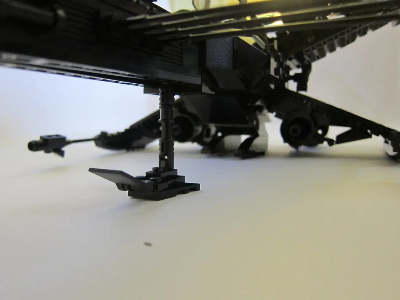 In the picture we can see a part of the war craft on the surface.