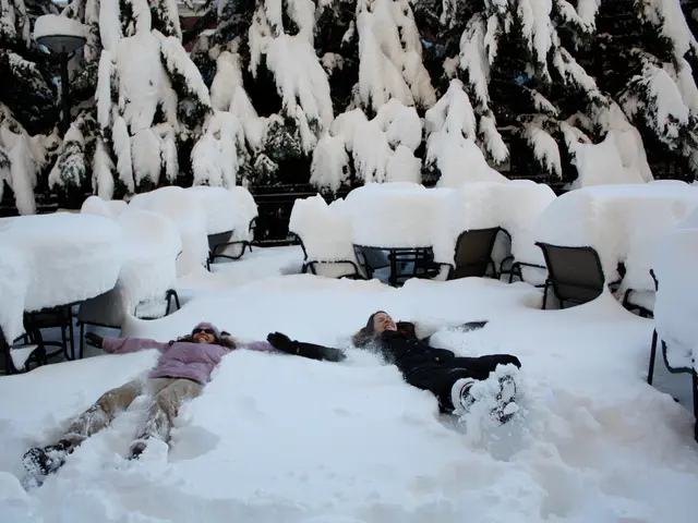 This picture is clicked outside the city. In the foreground we can see the person's lying on the...
