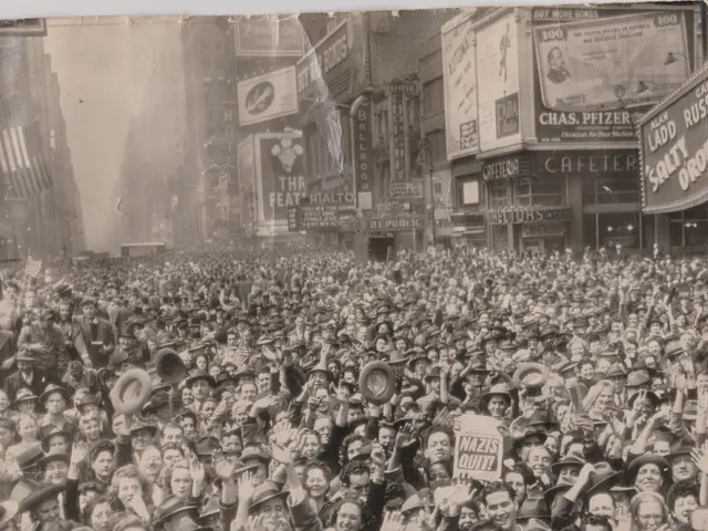 There is group of persons standing on the road. Some of them are holding hoardings. In the...