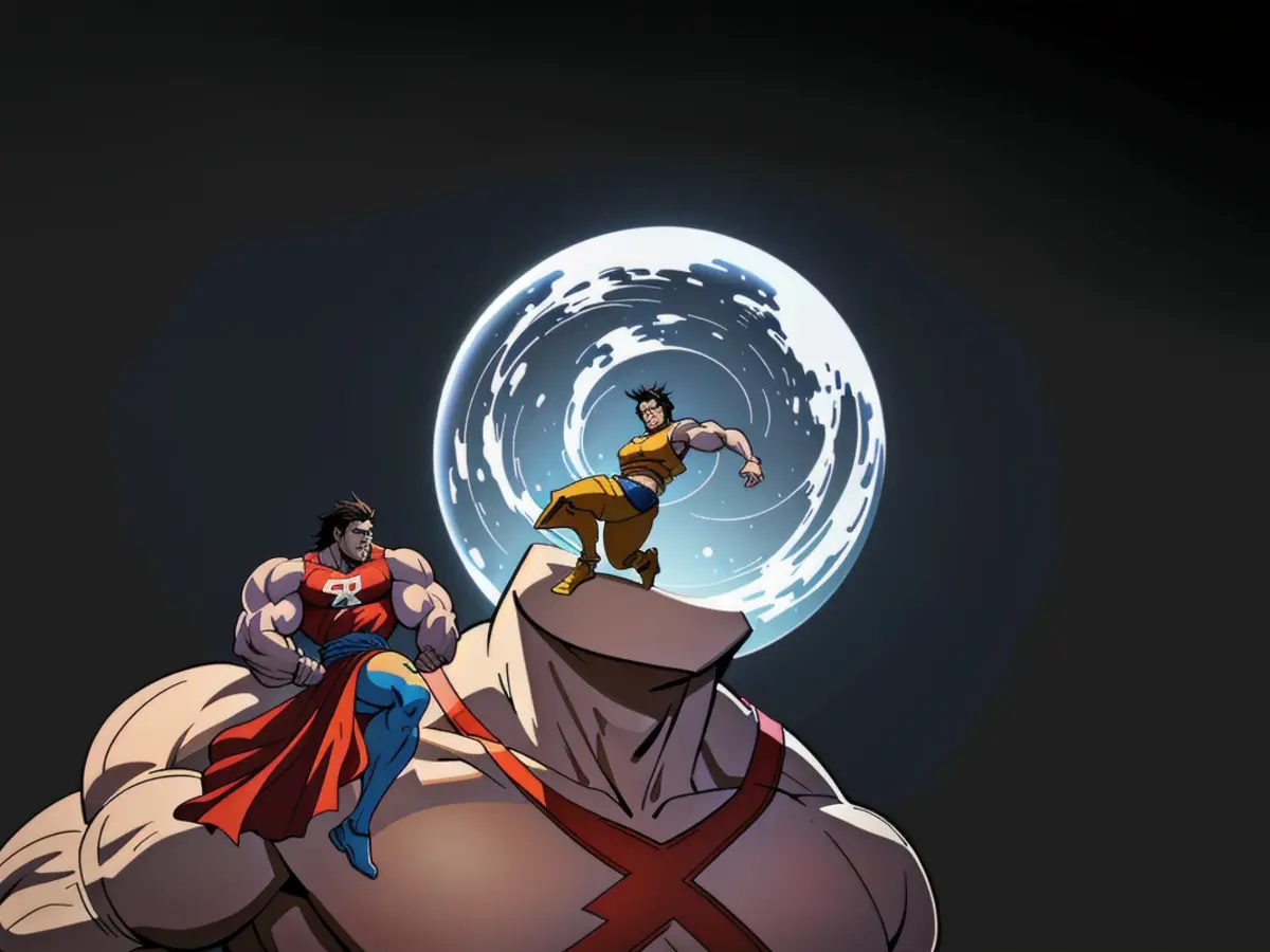 The Apple AirTag is being physically handled.